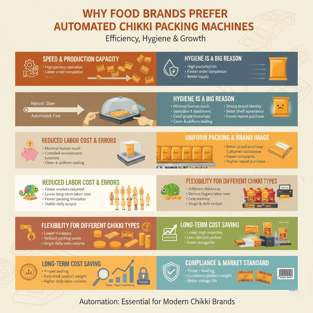 Why Food Brands Prefer Automated Chikki Packing Machines