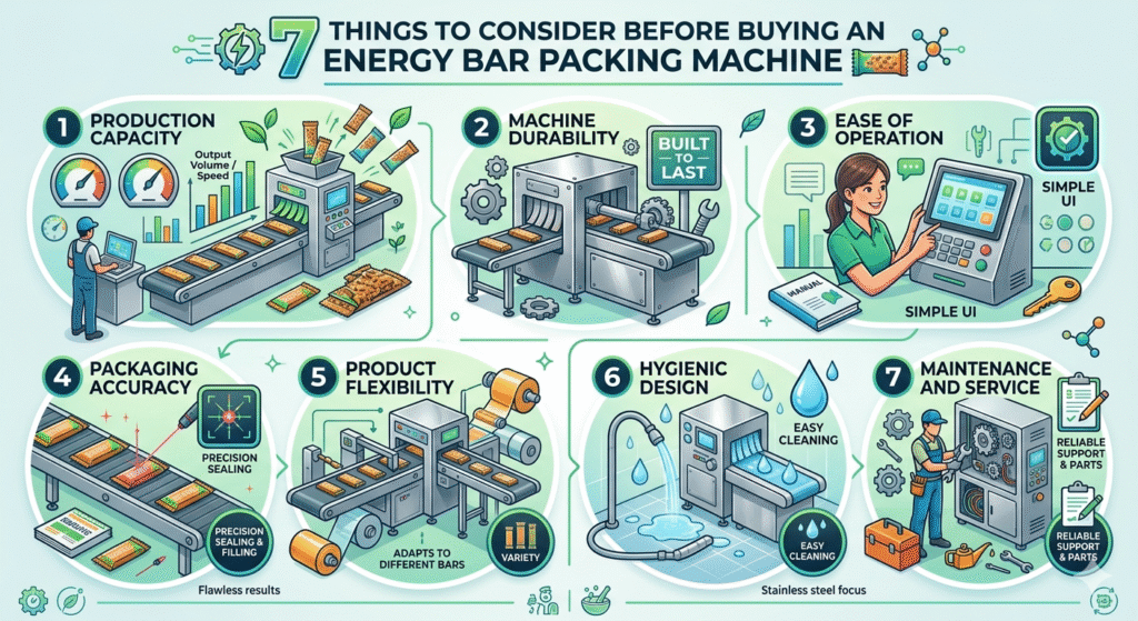 Guide For Energy Bar Packing Machine