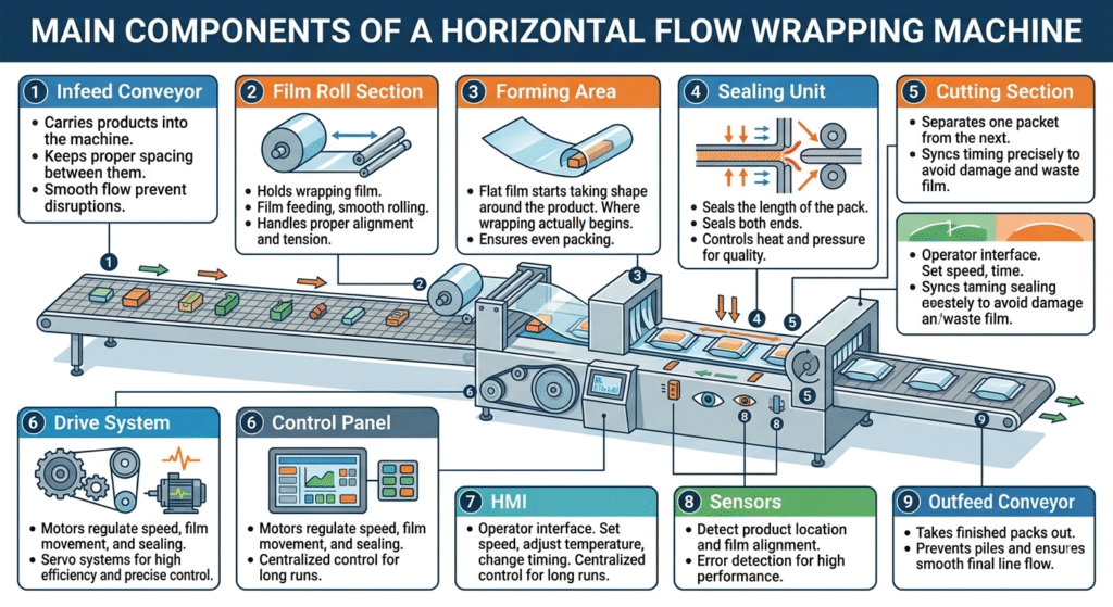Horizontal Flow Wrapping Machine